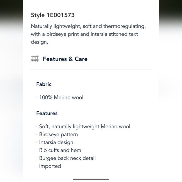 Vineyard Vines Mens Merino Wool Vineyard Logo Crewneck - Picture 2 of 5